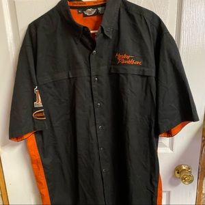 Harley-Davidson short sleeve button front shirt